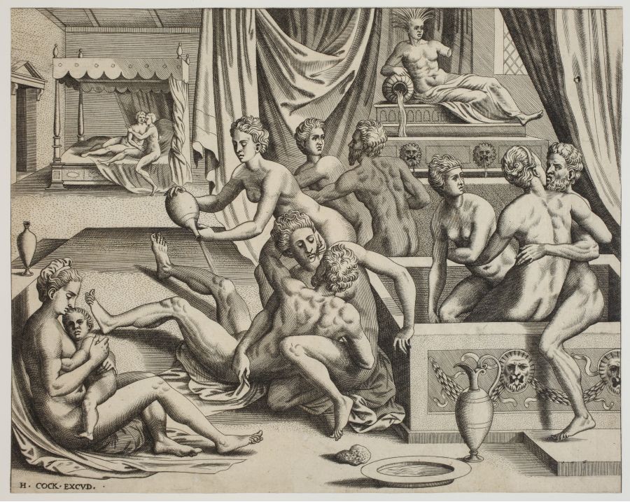 Frans Floris - Men and Women at a Bath