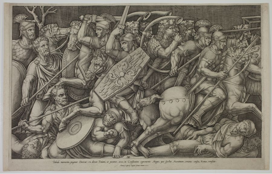 Nicolas Beatrizet - Roman Soldiers fighting the Dacians