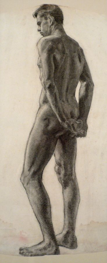 Artist Anonymous - STANDING MALE NUDE.