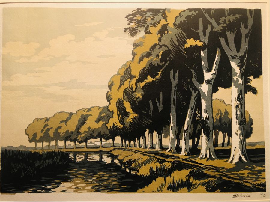 Leon Schulz - Canal de Lunel - Les Grandes arbres