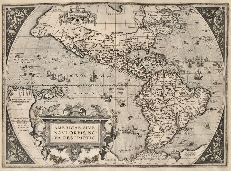 Abraham Ortelius - Important Early Map of America