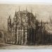 John Sloan - Westminster Abbey, c. 1891, the complete set of13 etchings