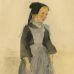 Emile-Alfred Dezaunay - Small Beggar Girl in Pleyben, Brittany