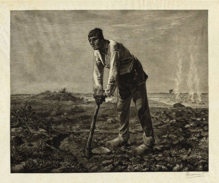 Felix Bracquemond - Labor, aka The Farmer with the Hoe