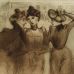 Theophile Alexandre Steinlen - Three Seamstresses on the Town