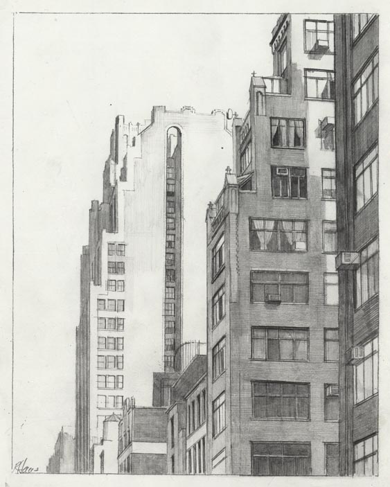Richard Haas - 36th Street Looking East from 9th Avenue.
