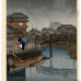 Kawase Hasui - Rain at Shinagawa, Ryoshimachi