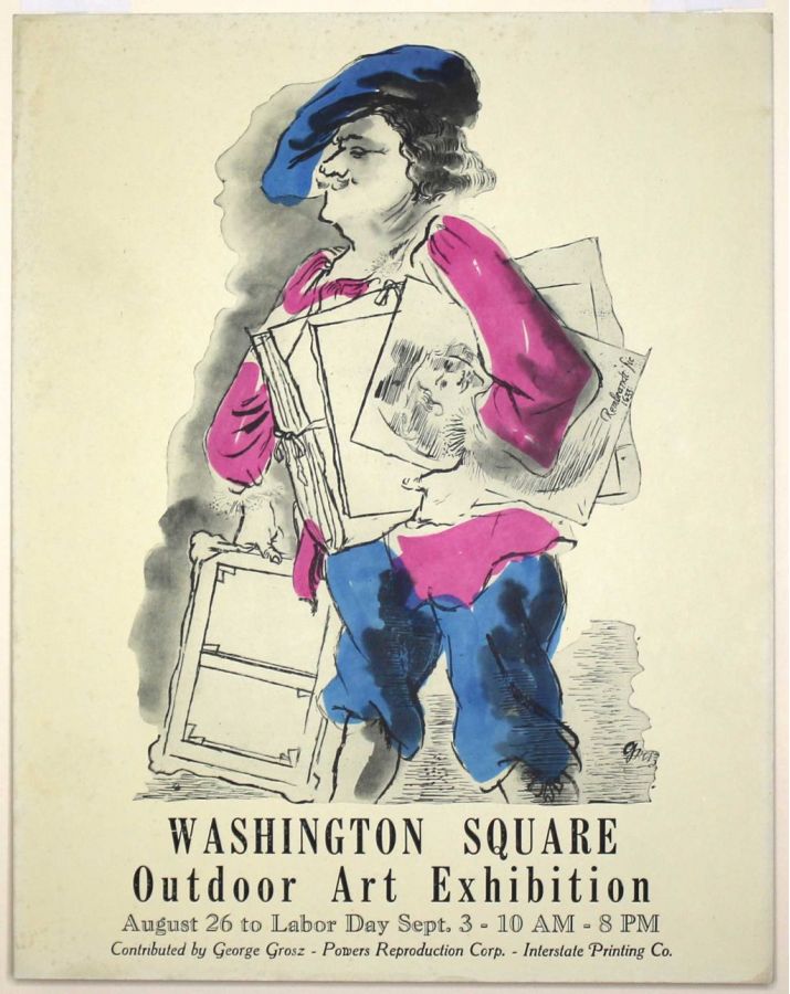 George Grosz - For Washington Square Outdoor Art Exhibition