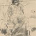 James Abbott McNeill Whistler - The Draped Figure, Seated