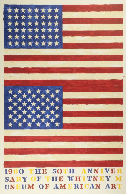 Jasper Johns - Two Flags (Whitney Anniversary)