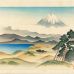 Yamagishi Kazue - Yamagishi Kazue: Mount Fuji from Tsujido Beach 辻堂の富士