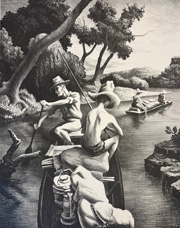 Thomas Hart Benton - Down the River Thomas Hart Benton - Down the River